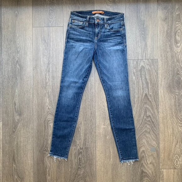 Joe's Jeans Skinny Ankle Jeans Icon Mid Rise Denim Raw Hem Roamie Size 25 - Picture 4 of 10